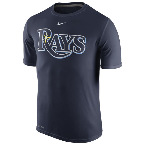 MLB Men Tampa Bay Rays Nike Legend Wordmark 1.5 Performance TShirt  Navy